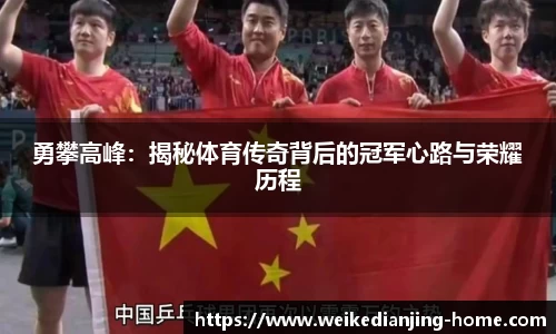 勇攀高峰：揭秘体育传奇背后的冠军心路与荣耀历程