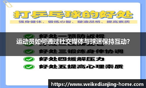 运动员如何通过社交媒体与球迷保持互动？